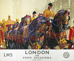 10173088
&copy; NRM - Pictorial Collection
'London for State Occasions', LMS poster, 1930s.