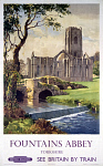 10170693
�Fountains Abbey, Yorkshire�, BR (NER) poster, 1956.
