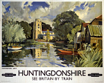 10170694
Hemingford Grey, Huntingdonshire, BR poster, c 1950s.