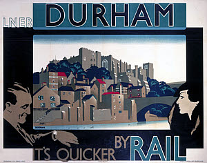 10173796
&copy; NRM - Pictorial Collection
'Durham�, LNER poster, 1935.
