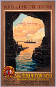 10171391
Landing at Fingal's Cave, Staffa, LMS poster, c.1920s.