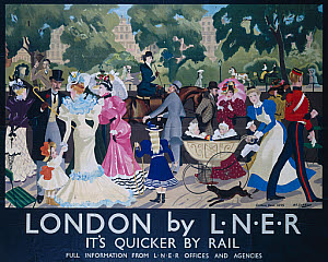 10173761
&copy; National Railway Museum
London - Rotten Row, LNER poster, 1895.