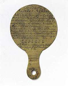 10326300
&copy; Science Museum
Perpetual calendar, English, 18th century.