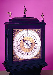 10240410
&copy; Science Museum
Pedestal astronomical clock, c 1695.