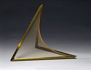 10317211
&copy; Science Museum
Hyperboloid of one sheet, string surface model, 1872.