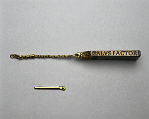 10320519
&copy; Science Museum
Pocket sundial, Saxon, 10th century.