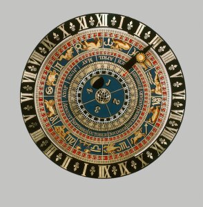10240029
&copy; Science Museum
Hampton Court astronomical clock dials, 1540.