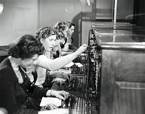 10313455
Operating a switchboard, 1951.