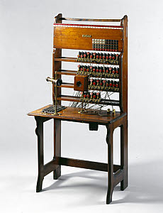 10325155
Jones 50-line switchboard, 1879.