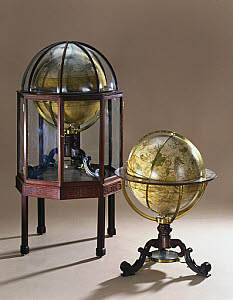 10190768
&copy; Science Museum
Celestial and terrestrial globes, 1766.