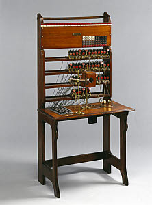 10325172
Jones 50-line switchboard, 1879.