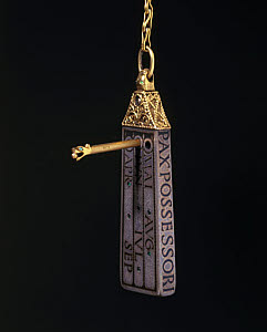 10319775
&copy; Science Museum
Pocket sundial, Saxon, 10th century.
