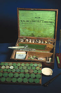 10285184
&copy; Science Museum
R B Ede�s portable laboratory, English, 1840-1900.
