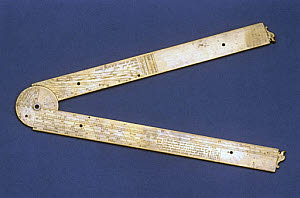 10302790
&copy; Science Museum
Surveyor's folding rule, 1574.