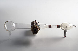 10308691
&copy; Science Museum
J J Thomson's cathode ray tube with magnet coils, 1897.