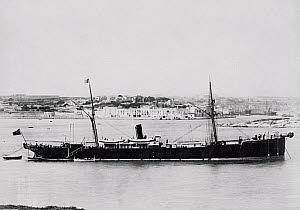 10303895
Cable Ship 'John Pender' lying off the coast of Zanzibar, 1879.