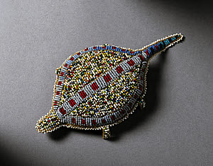 10311704
&copy; Science Museum
Turtle amulet, Plains Indians, USA and Canada, 1880-1920.