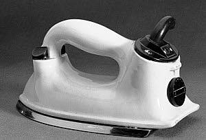 10182305
Ceramic electric iron, H.M.V. c.1936
