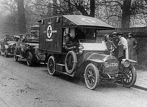 10321020
&copy; NMeM Daily Herald Archive
First Aid Nursing Yeomanry (FANYs) in ambul