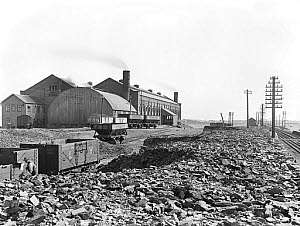 10444523
&copy; National Railway Museum
Coal wagons at Formby power station, Merseyside, c 1928.
