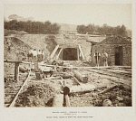 10446839
&copy; National Railway Museum
Navvies, Belsize Tunnel, Midland Railway, London, c 1866.