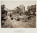 10446843
&copy; National Railway Museum
Navvies at Pit Bank Shaft No 4, Belsize Tunnel, London, c 1865.