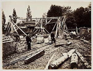 10446844
&copy; National Railway Museum
Winding gear at Belsize Tunnel, London, c 1865.