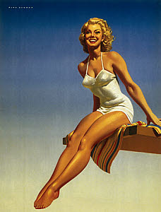 10471744
&copy; National Railway Museum
Cropped version of 'Portsmouth and Southsea�, BR poster, 1950s.