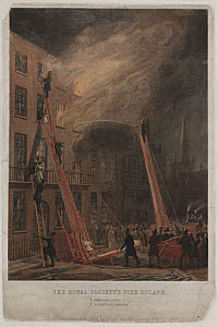 10422152
&copy; Science Museum Pictorial
�The Royal Society�s Fire Escape�, 19th century.
