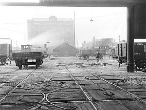 10444452
&copy; National Railway Museum
Wagons at Liverpool docks, 16 April 1926.
