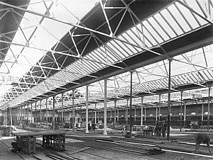 10446354
&copy; National Railway Museum
Reconstruction of Wolverton Works' paint shop, 1933