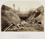 10446854
&copy; National Railway Museum
Metropolitan Railway under construction, London, c 1867.