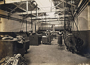 10318460
&copy; Science Museum Archive
Laundry at Gretna munitions factory, Scotland, 1918.