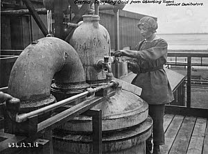 10318462
&copy; Science Museum Archive
Woman worker, Gretna munitions factory, Scotland, 1918.
