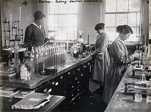 10318463
&copy; Science Museum Archive
Women workers, Gretna munitions factory, Scotland, 1918.