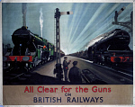 10170977
&copy; NRM - Pictorial Collection
'All clear for the guns', BR poster, 1940s.