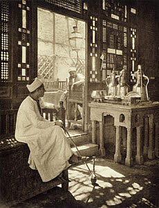 10461285
&copy; TBC / Royal Photographic Society
'A Cairene Cafe', 1896.