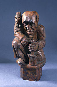 10296686
&copy; Science Museum
Carved wooden figure of a witch, French, early 20th century.