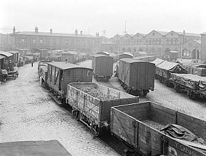 10444393
&copy; National Railway Museum
Goods depot at Birkenhead Docks, Merseyside, c 1924.