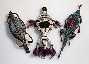 10285096
&copy; Science Museum
Amulets, Plains Indians, USA and Canada.