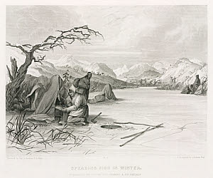 10436201
&copy; Science Museum Library
�Spearing Fish in Winter�, North America, 1847.