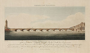 10418102
&copy; Science Museum Pictorial
�Perspective Elevation of the Intended Strand Bridge�, London, 1808.