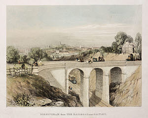 10419609
&copy; Science Museum Pictorial
'Birmingham from the Railroad near Saltley', 1837.