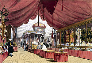 10320911
&copy; Science Museum Library
Turkish No 2 stand at the Great Exhibition, Crystal Palace, London, 1851.