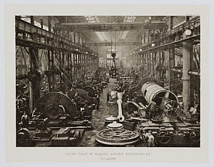 10423712
&copy; Science Museum Library
�Lathe Shop in Marine Engineering Department�, 1902.