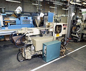10284215
&copy; Science Museum
Automic 'Negri Bossi' injection moulding machines, c 1985.