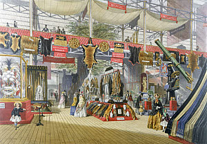 10317318
&copy; Science Museum Library
Stand showing furs at the Great Exhibition, Crystal Palace, London, 1851.