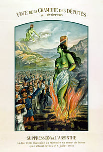 10460418
&copy; David Nathan-Maister
Suppression of Absinthe in Switzerland, 1908.