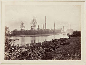 10417922
&copy; Science Museum Pictorial
The Perkin factory at Greenford Green, Middlesex, c 1870.