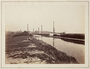 10417923
&copy; Science Museum Pictorial
The Perkin factory at Greenford Green, Middlesex, c 1870.